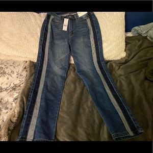 New York & Company High Waist Straight Crop Jeans